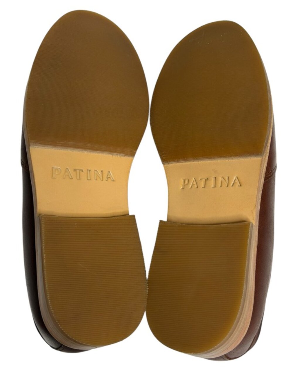 Patina Portland Leather Womens Loafer Shoes Slip On Cognac Brown 5.5 - Picture 8 of 10